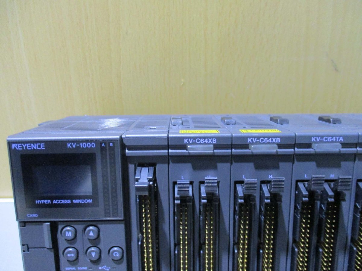KEYENCE KV-1000 PLC with KV-C64XB*2 KV-C64TA*2 KV-H40S*3 KV-AD40*3 KV-L20R KV-LE21V [m1116862541]