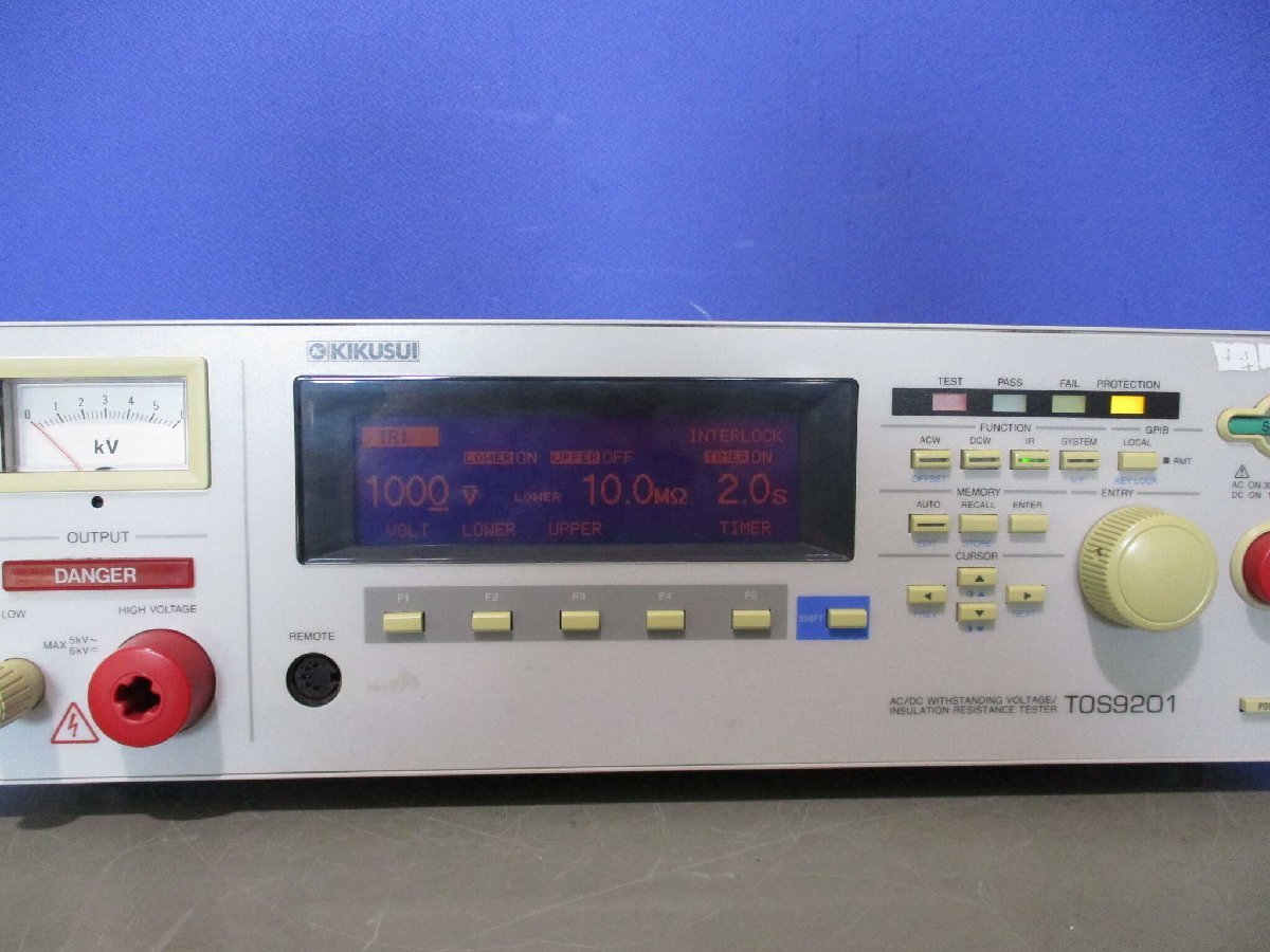 KIKUSUI TOS9201 AC/DC Insulation Resistance Tester 200-240V 47-63Hz [n1118502441]