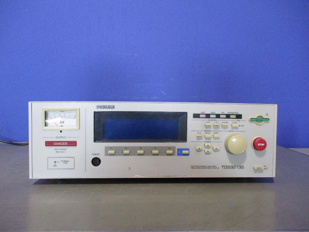 KIKUSUI TOS9213S DC Withstanding Voltage Insulation Resistance Tester 200-240V 47-63Hz [v1118518089]