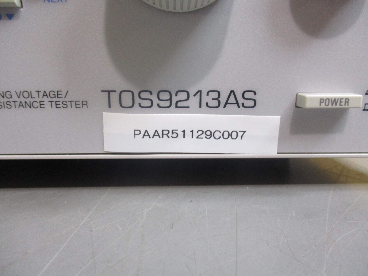KIKUSUI TOS9213AS DC Withstanding Voltage Insulation Resistance Tester 200-240V 47-63Hz [p1119170695]