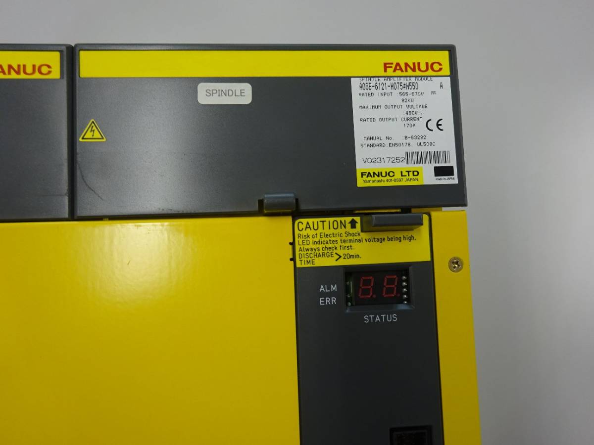 FANUC A06B-6121-H075#H550 aiSP 75HV Spindle Amplifier Module [s1120722543]