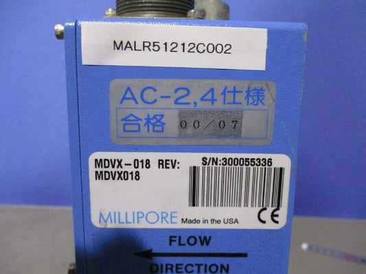 Millipore MDVX-018 Valve + ORIENTAL MOTOR VEXTA MALR51212C002 2-PHASE Motor [k1120822315]