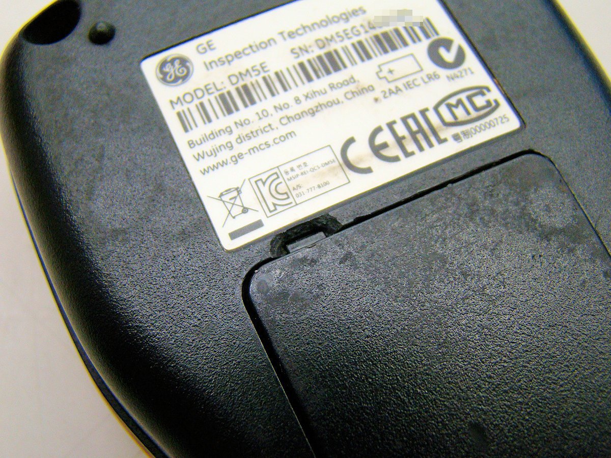 GE DM5EDL Ultrasonic Thickness Meter Data Logger Function DA512EN 0.6-60mm [s1126718872]