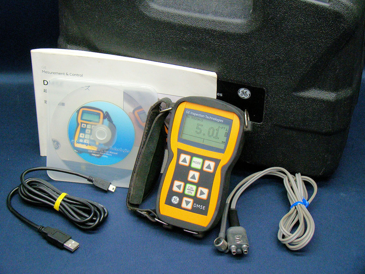 GE DM5EDL Ultrasonic Thickness Meter Data Logger Function DA512EN 0.6-60mm [s1126718872]