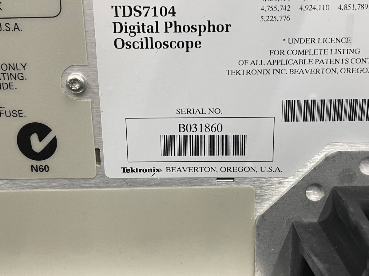 Tektronix TDS7104 Digital Phosphor Oscilloscope 1GHz 4ch 10GS/s [o1128209496]