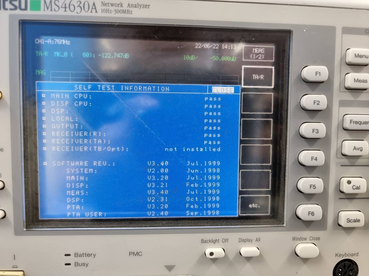 Anritsu MS4630A Network Analyzer 10Hz to 300MHz [1128233054]