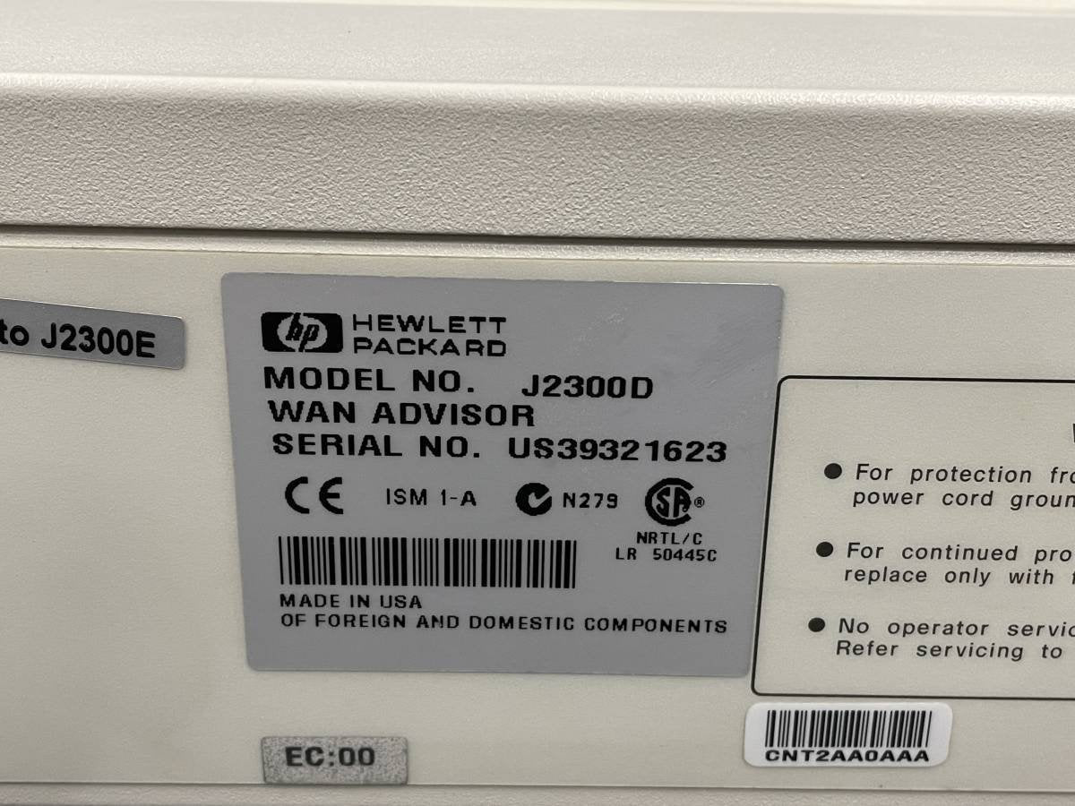 Agilent J2300D Internet Advisor with J3444A Fast Ethernet Interface [n1128225988]