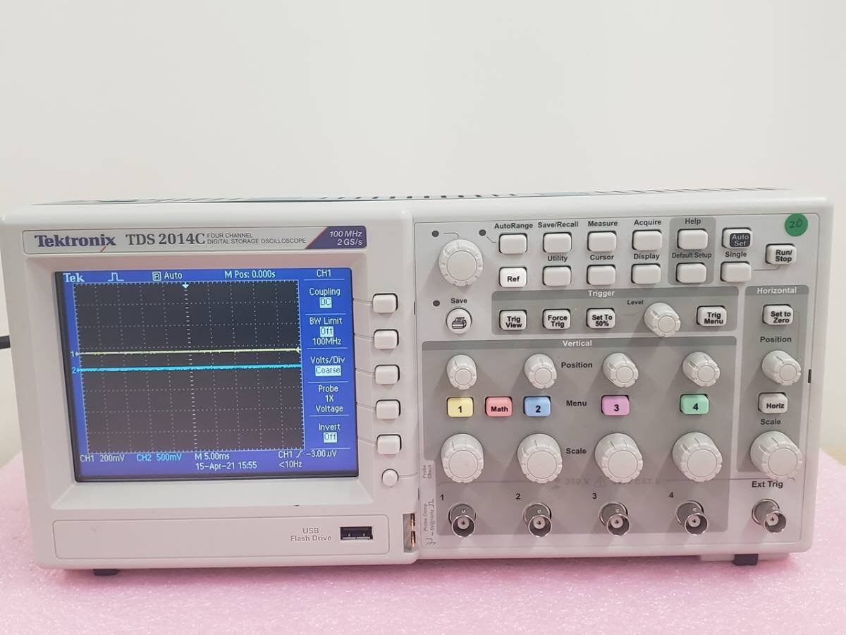 Tektronix TDS2014C Four Channel Digital Storage Oscilloscope 100MHz 2GS/s [e1128595517]