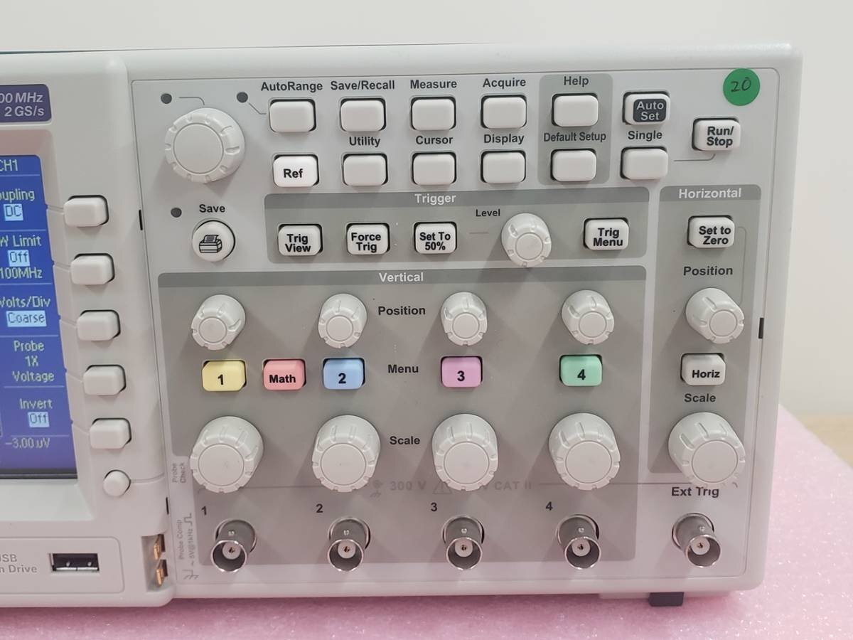 Tektronix TDS2014C Four Channel Digital Storage Oscilloscope 100MHz 2GS/s [e1128595517]