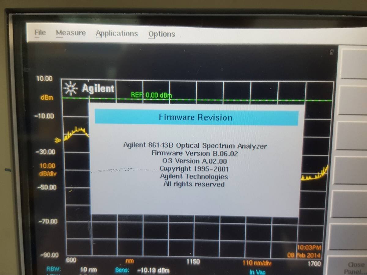 Agilent 86143B Optical Spectrum Analyzer [m1128767032]