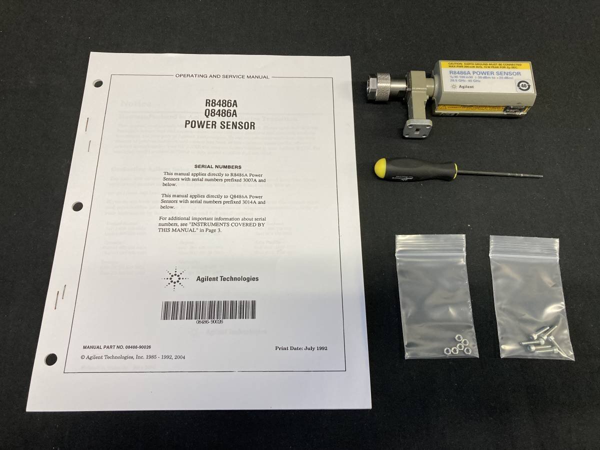 Agilent R8486A Power Sensor 1μW - 100mW (-30dBm to +20dBm) 26.5 GHz - 40GHz [b1129360380]