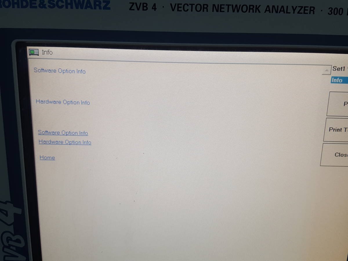 Rohde & Schwarz ZVB4 Vector Network Analyzer 300kHz-4GHz 2-Port [f1129388283]