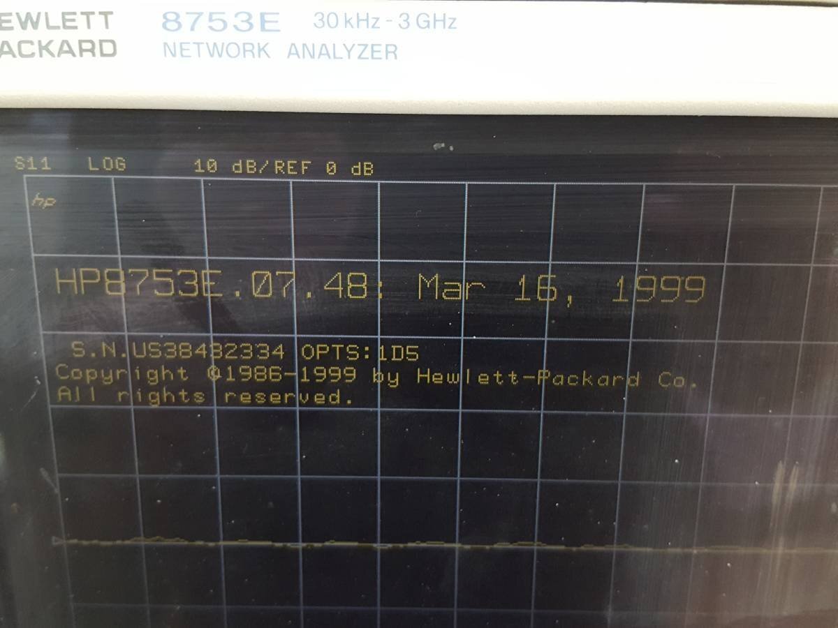HP 8753E RF Network Analyzer 30kHz to 3GHz Opt. 1D5 [e1129982716]