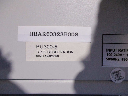 TEXIO CORPORATION PU300-5 Thin DC Stabilized Power Supply [h1130499763]