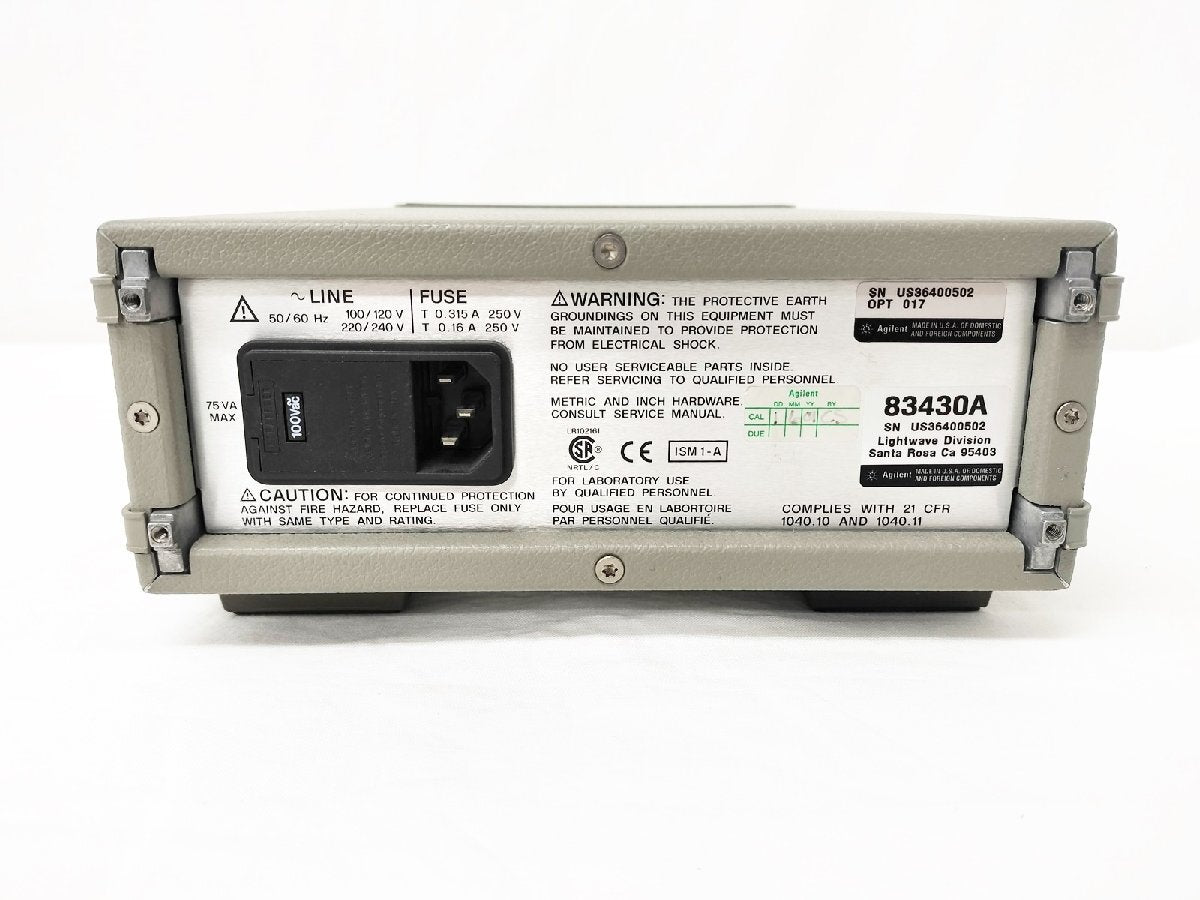Agilent 83430A Lightwave Source 2.5Gbps [s1130526639]