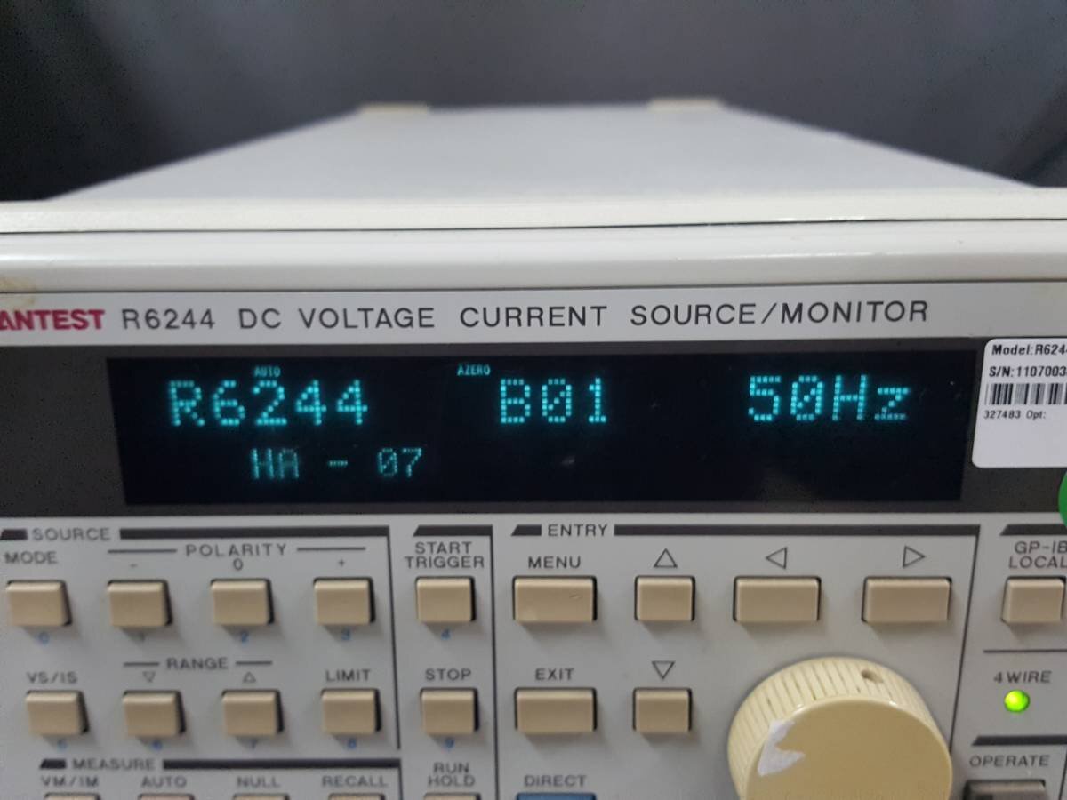 Advantest R6244 DC Voltage Current Generator Source Monitor [m1130882249]
