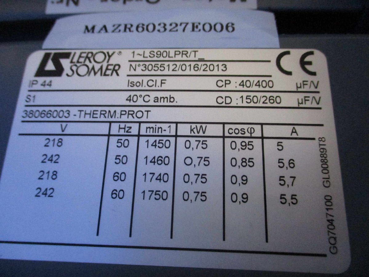 LEYBOLD TI16B TRIVAC Vacuum Pump / NIDEC 1-4P LS90LPR [f1130903704]