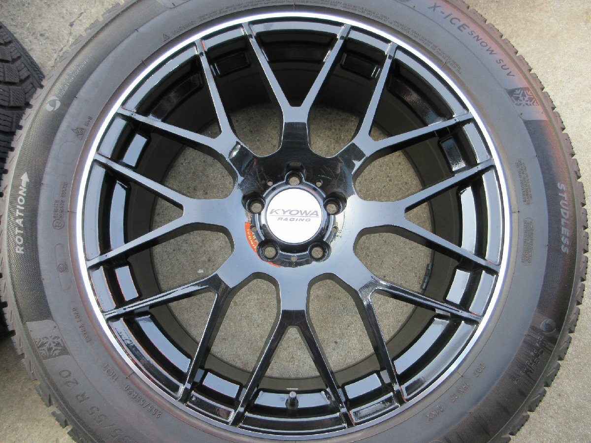 KYOWA Racing PCD114.3 Mesh 8.5j/+40 Hub 73mm Michelin X-ICE SNOW SUV 255/55R20 Set of 4 [1131158935]