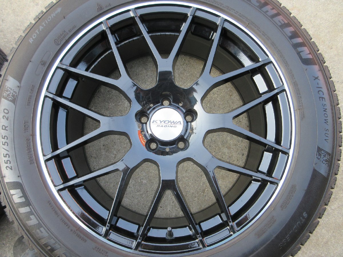 KYOWA Racing PCD114.3 Mesh 8.5j/+40 Hub 73mm Michelin X-ICE SNOW SUV 255/55R20 Set of 4 [1131158935]