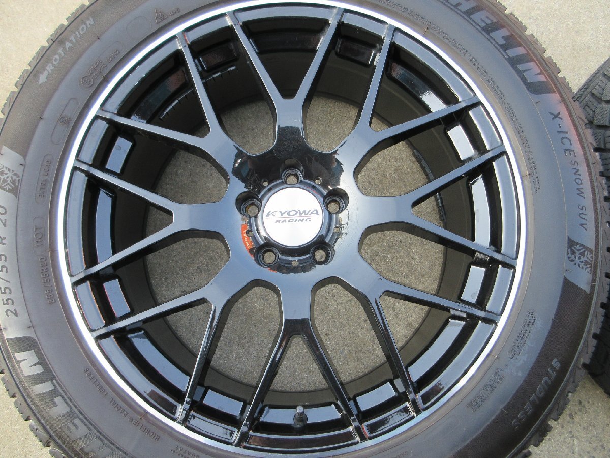 KYOWA Racing PCD114.3 Mesh 8.5j/+40 Wheels 255/55R20 Michelin X-ICE SNOW SUV Tires [1131158935]