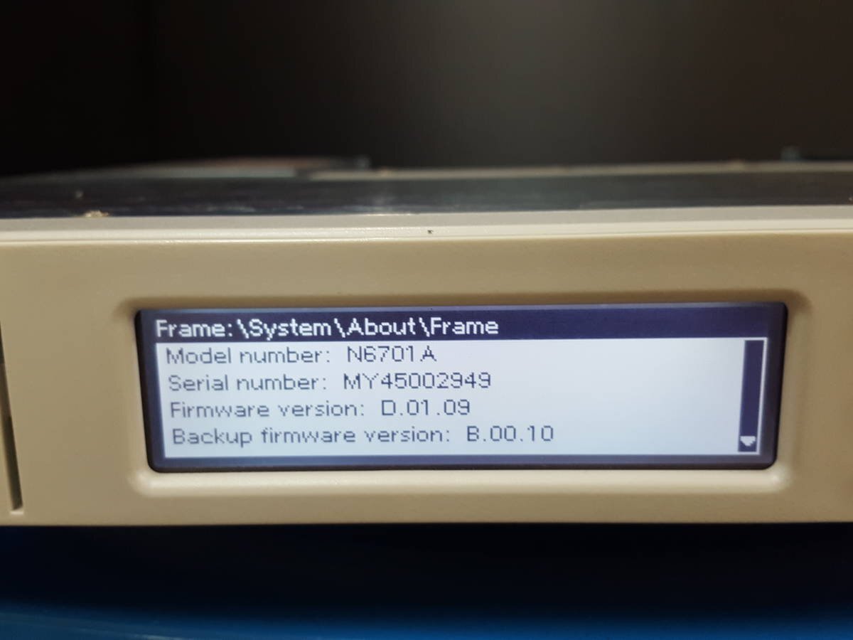 Agilent N6701A Low Profile Modular Power System Mainframe 600W 4-Slot [v1131178277]