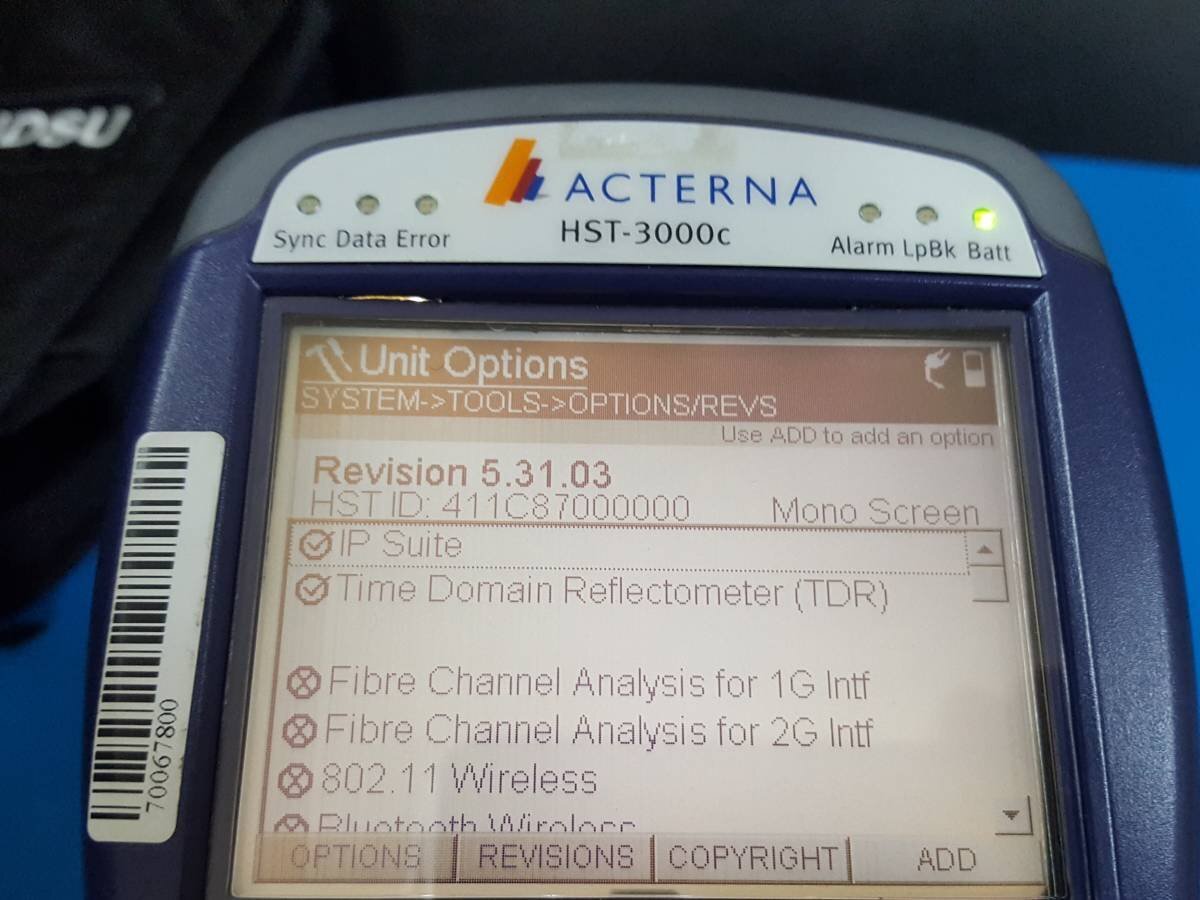 JDSU HST-3000C Handheld Services Tester with IP Suite and TDR [1131242302]
