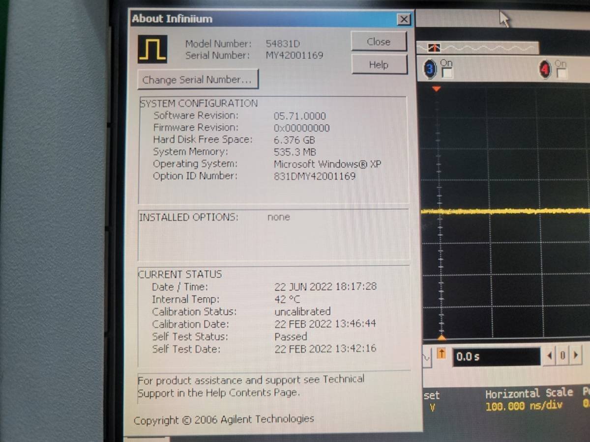 Agilent 54831D Infiniium Digital Oscilloscope 600MHz 4ch [t1131242640]