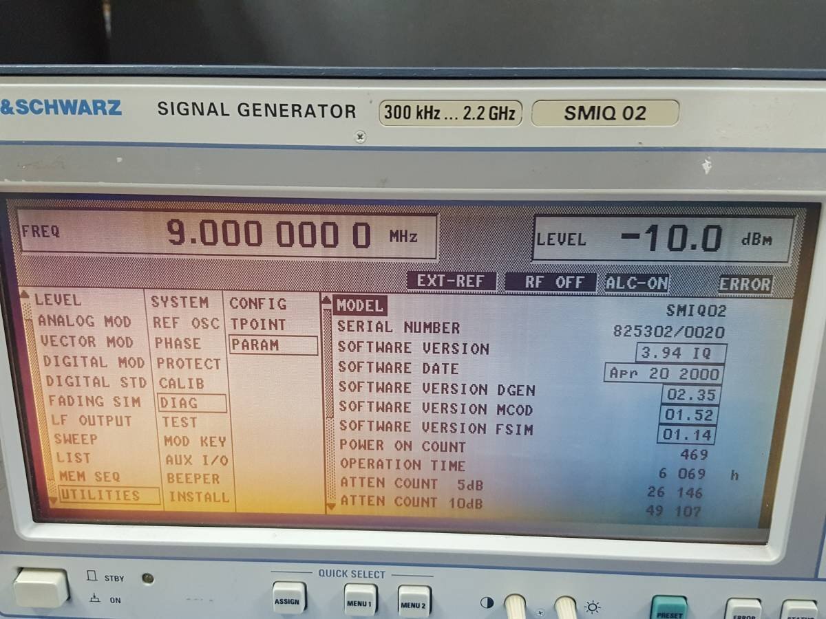 R&S SMIQ02 Signal Generator 300kHz - 2.2GHz [x1131254465]