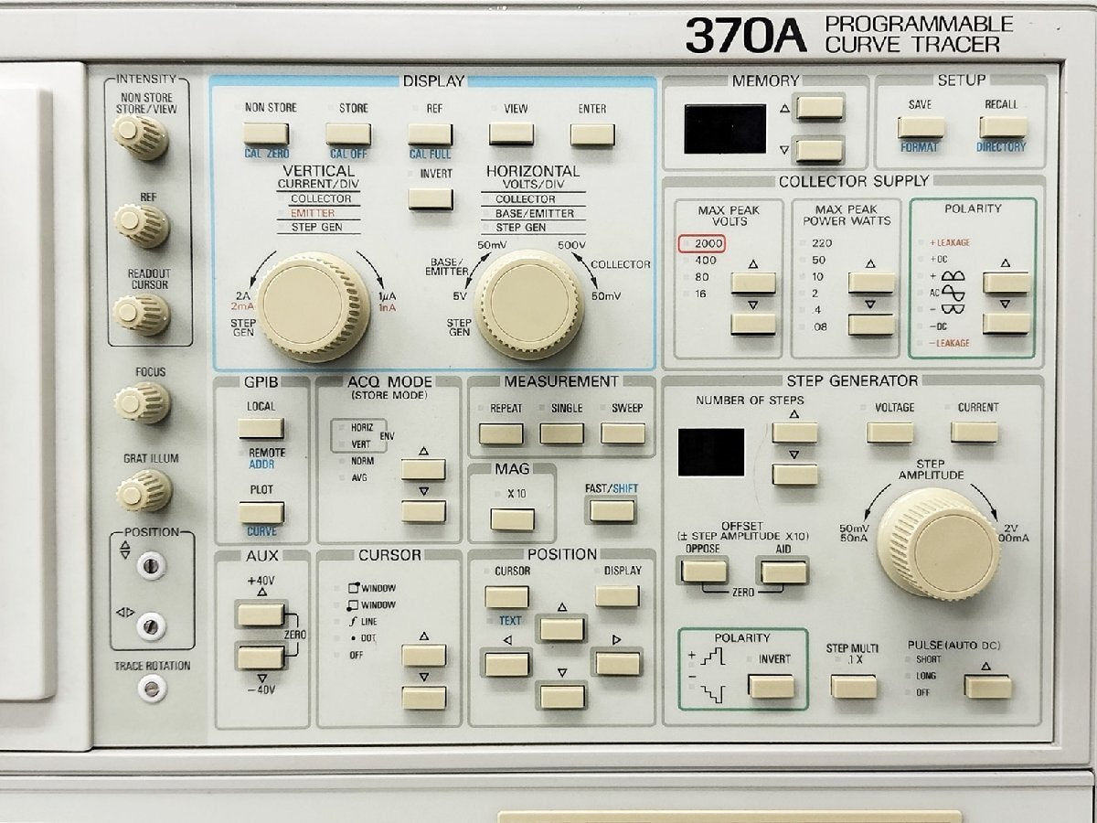 Tektronix 370A Curve Tracer 2kV [d1131288952]