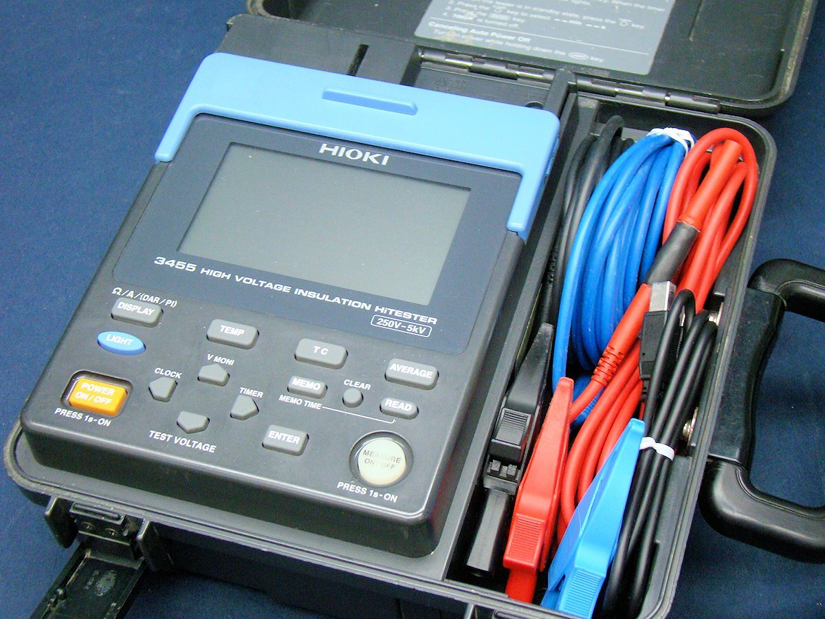 HIOKI 3455 High-Voltage Insulation Resistance Meter 250V~5kV 5.00TΩ [1131279518]