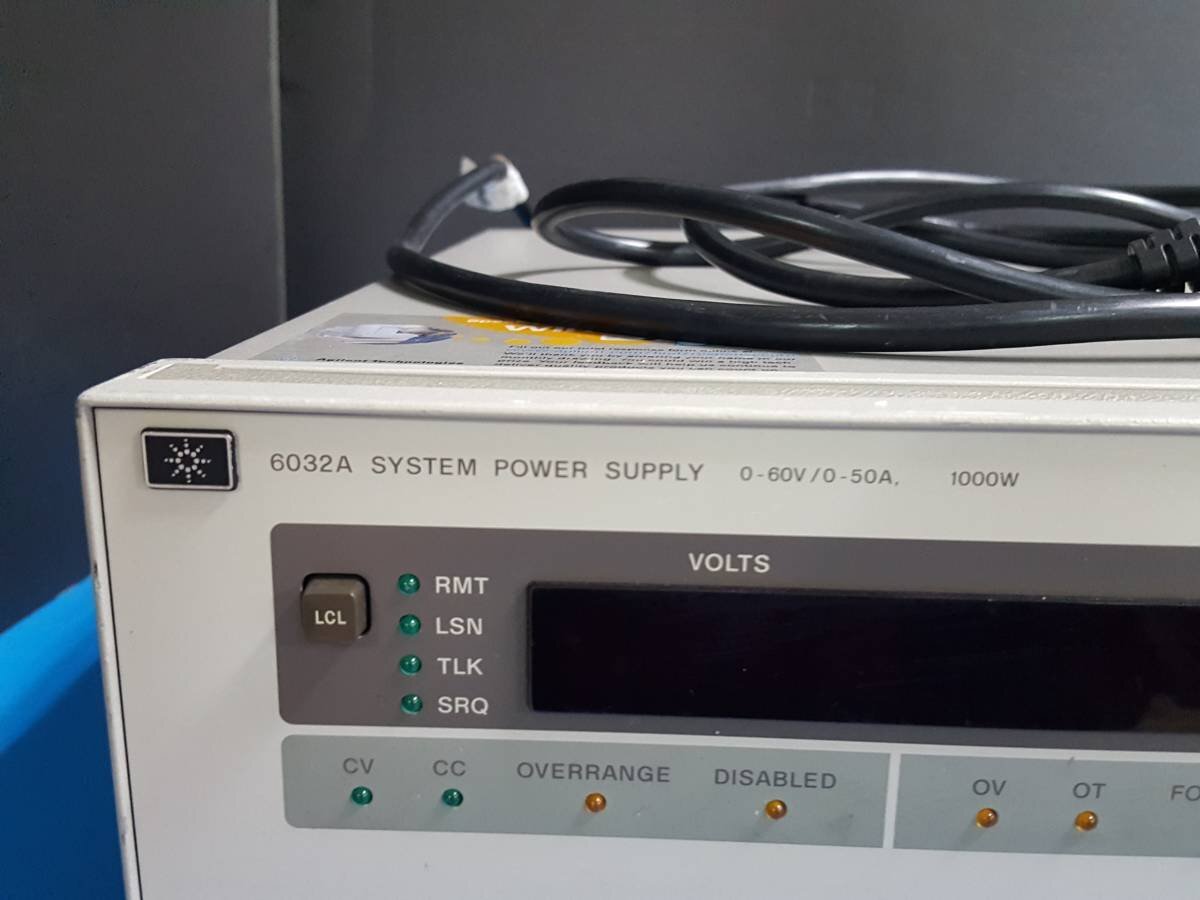 Agilent 6032A System Power Supply 1000W 60V 50A (as-is) [r1131280849]
