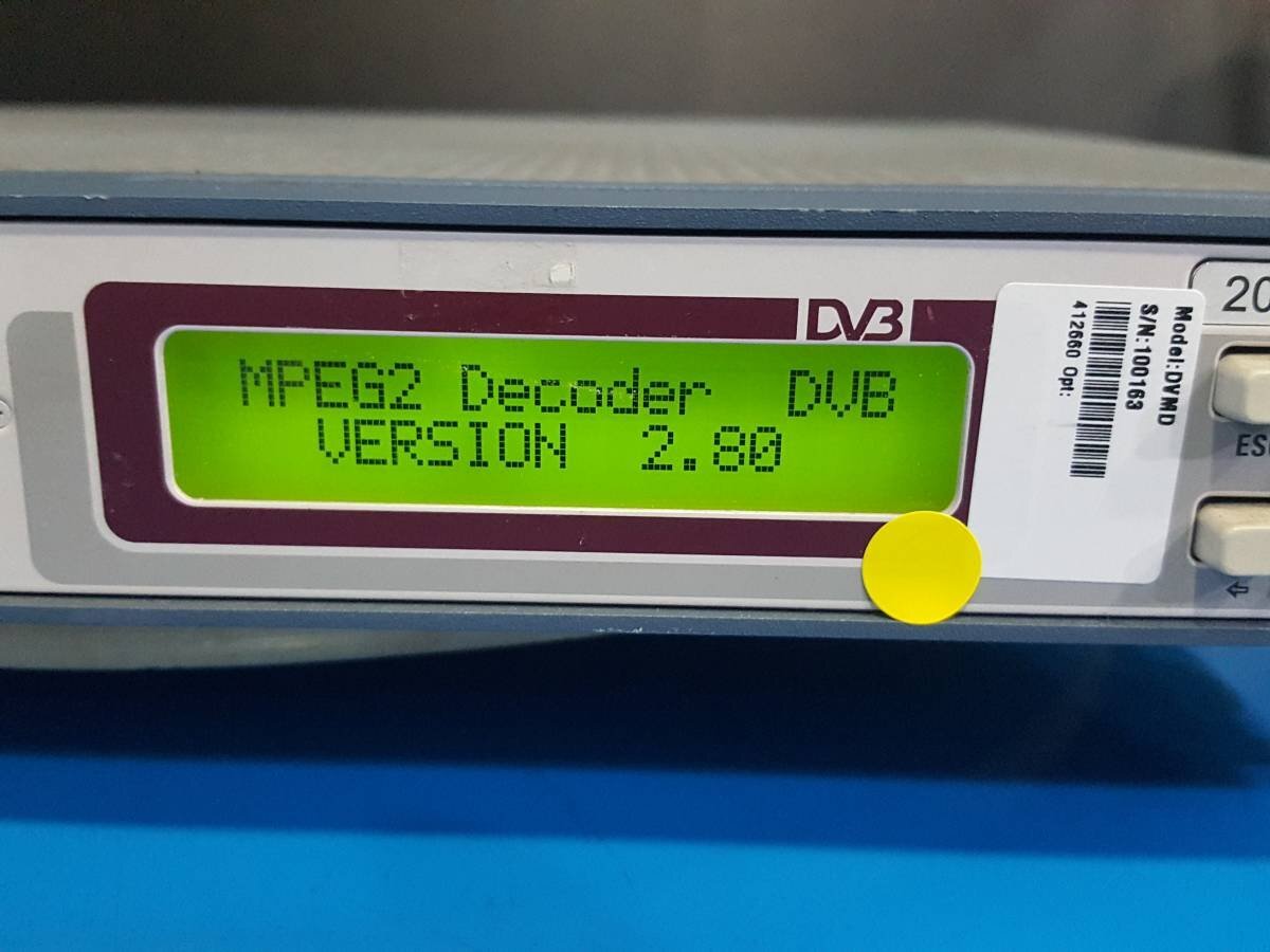 R&S DVMD MPEG2 Measurement Decoder [c1131380488]