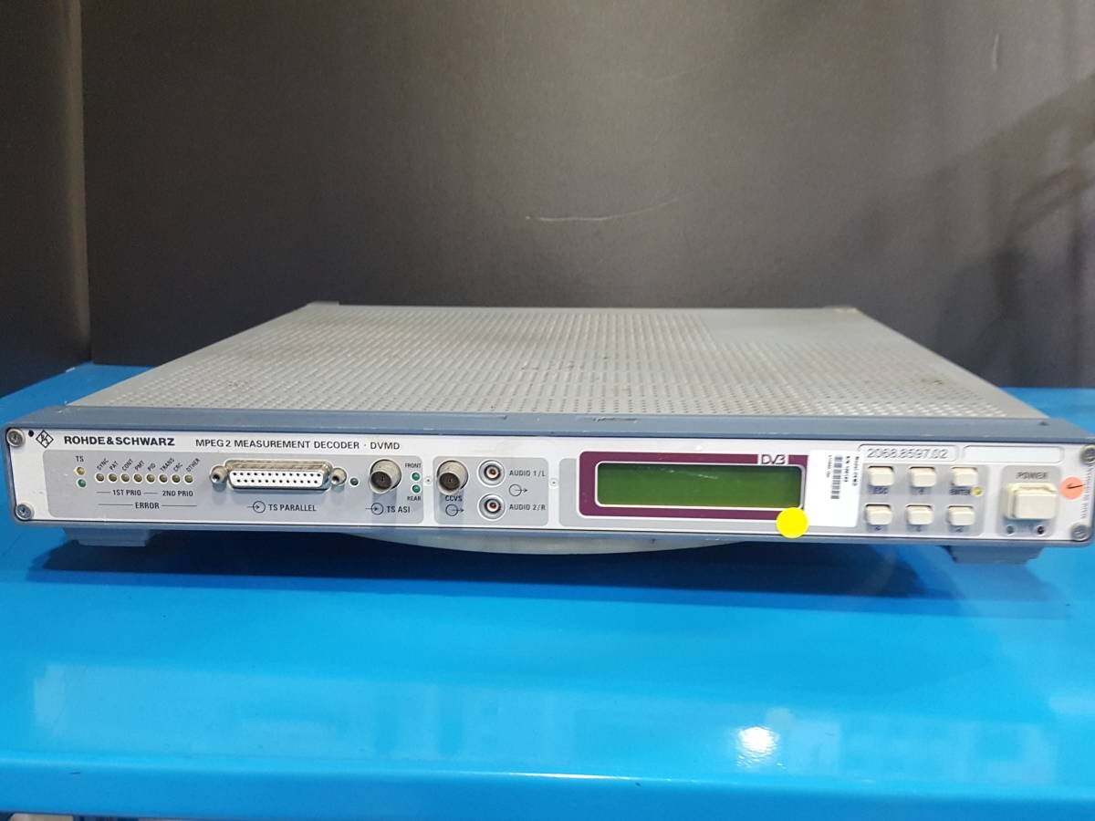 R&S DVMD MPEG2 Measurement Decoder [c1131380488]
