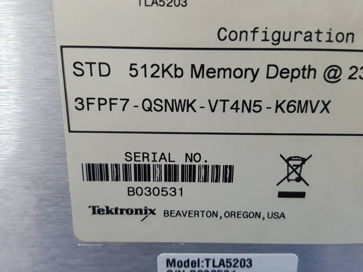Tektronix TLA5203 Logic Analyzer 102ch 2GHz [l1131400733]