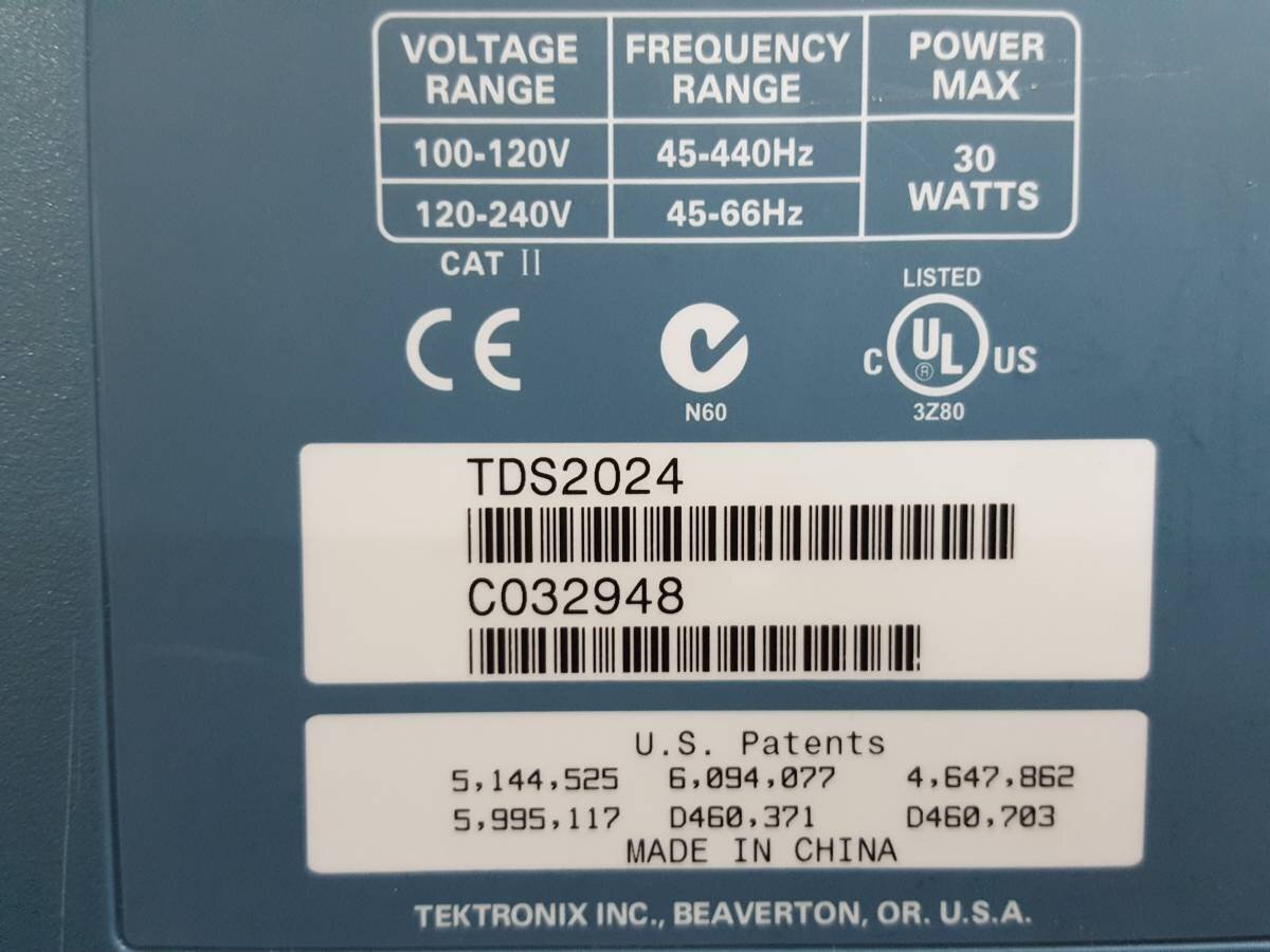 Tektronix TDS2024 Digital Oscilloscope 200MHz 4ch 2GS/s [n1131385992]