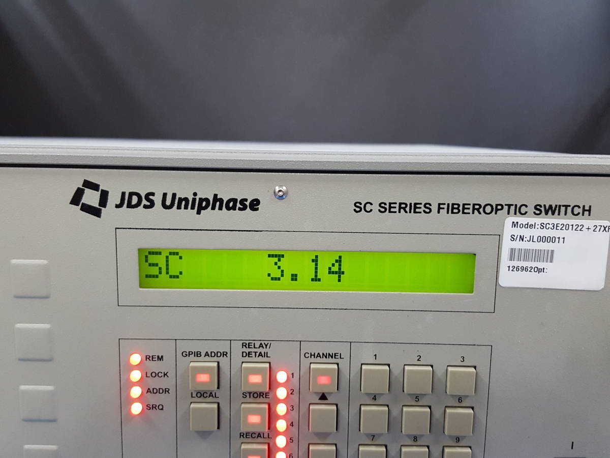 NBC JDS Uniphase SC3E20122 Fiberoptic Switch [f1131427472]