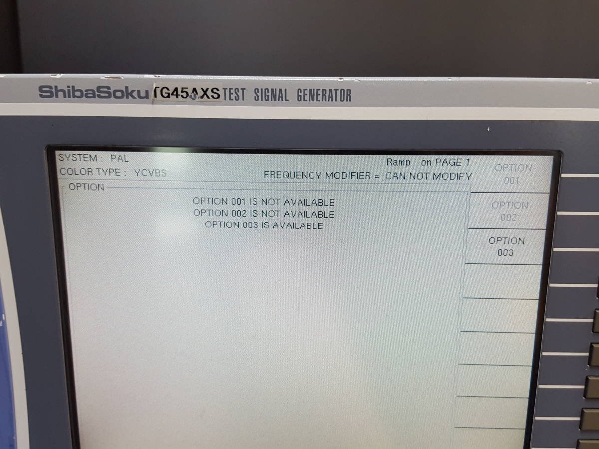 ShibaSoku TG45AX Test Signal Generator with TG45BX003 (as-is) [s1132023555]