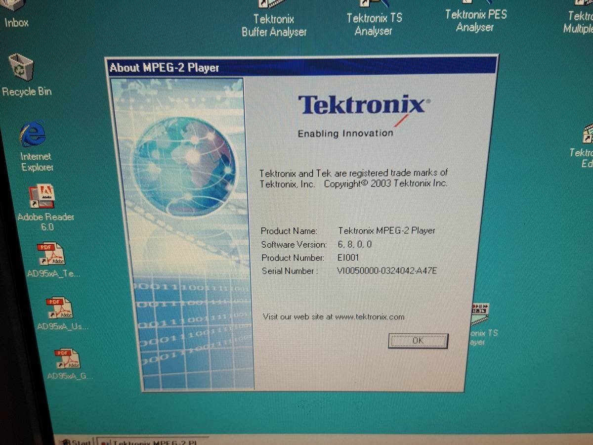 Tektronix AD953A MPEG Test System (as-is) [e1132046196]