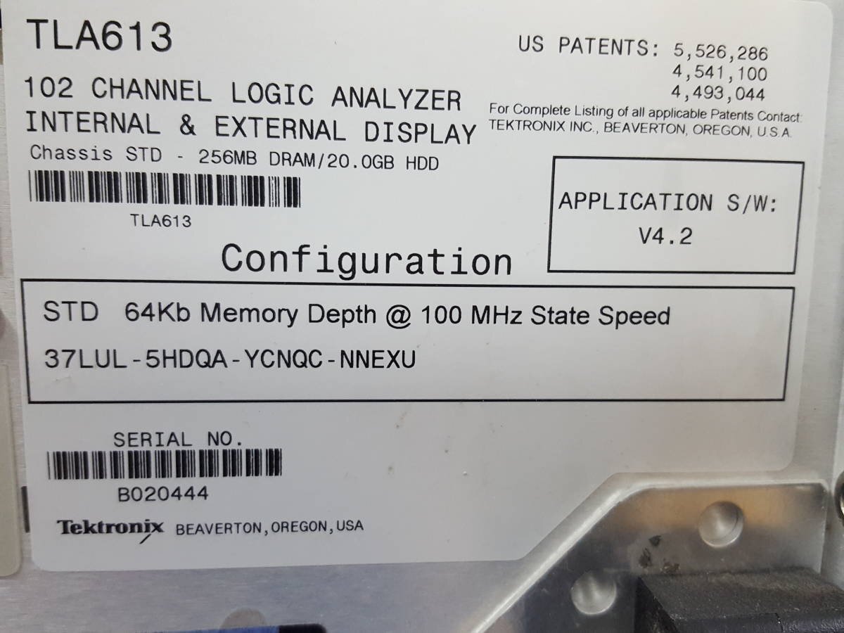 Tektronix TLA613 Logic Analyzer 102 channels (as-is) [l1132063154]