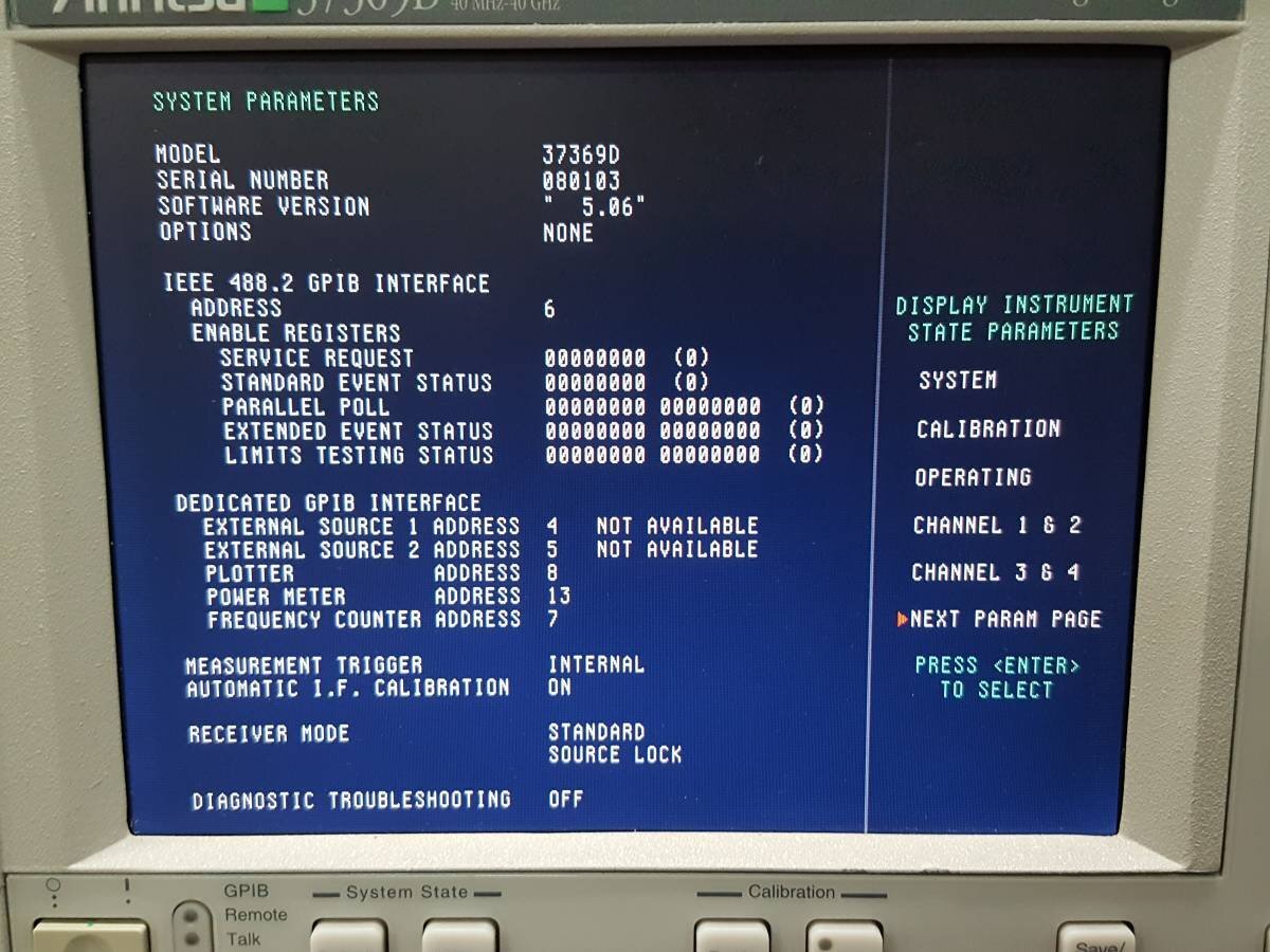 Anritsu 37369D Network Analyzer 40MHz - 40GHz Vector Network Analyzer [d1132209611]