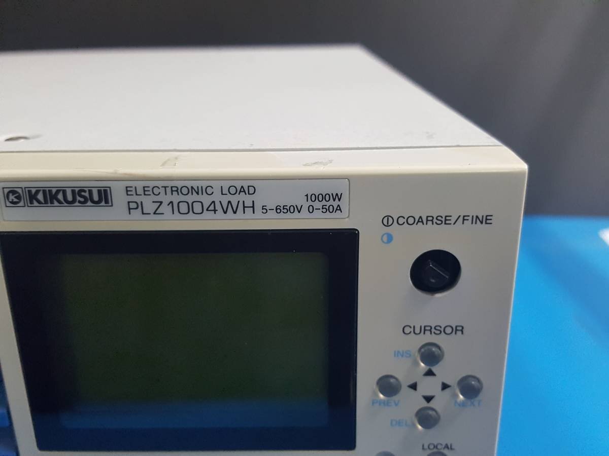 Kikusui PLZ1004WH Electronic Load 650V 50A 1000W (as-is) [r1132633961]