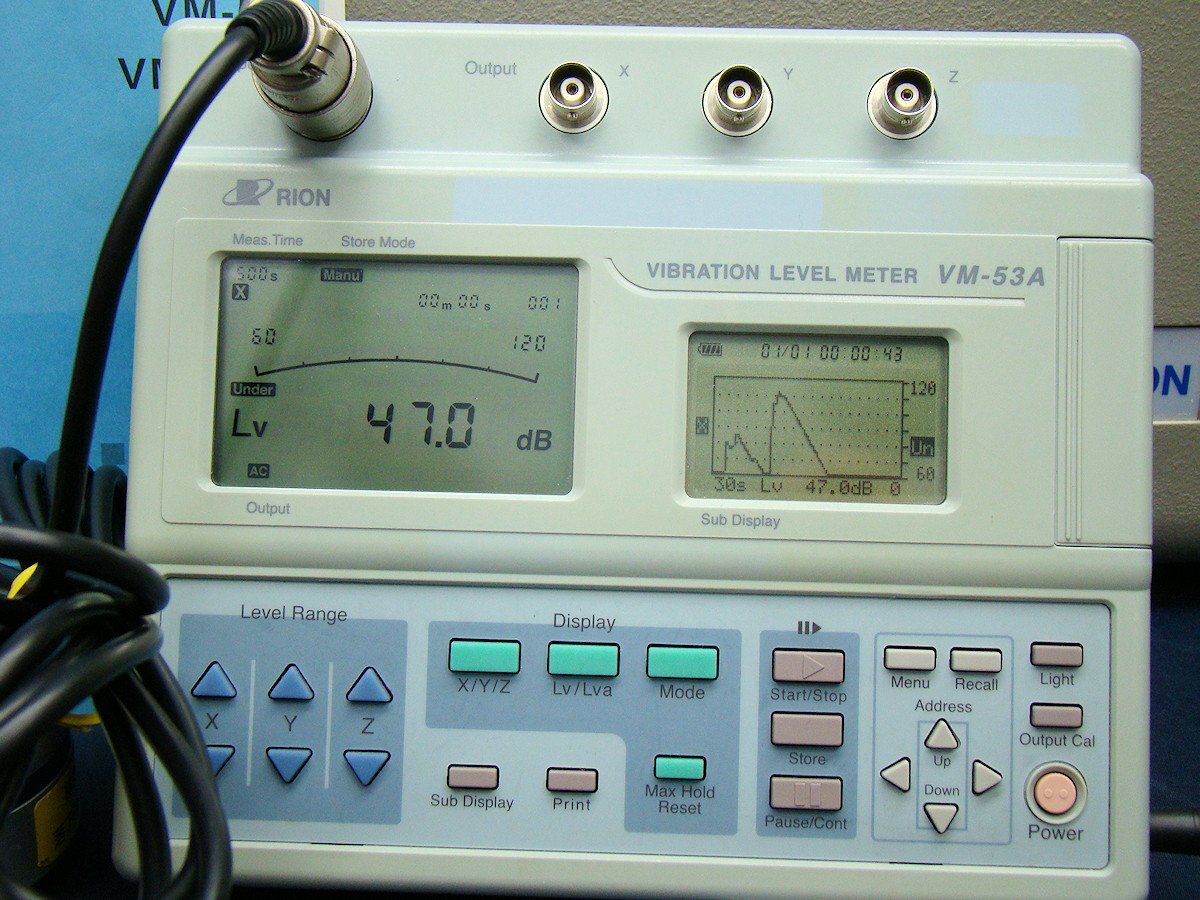 RION VM-53A Vibration Level Meter [k1132836734]
