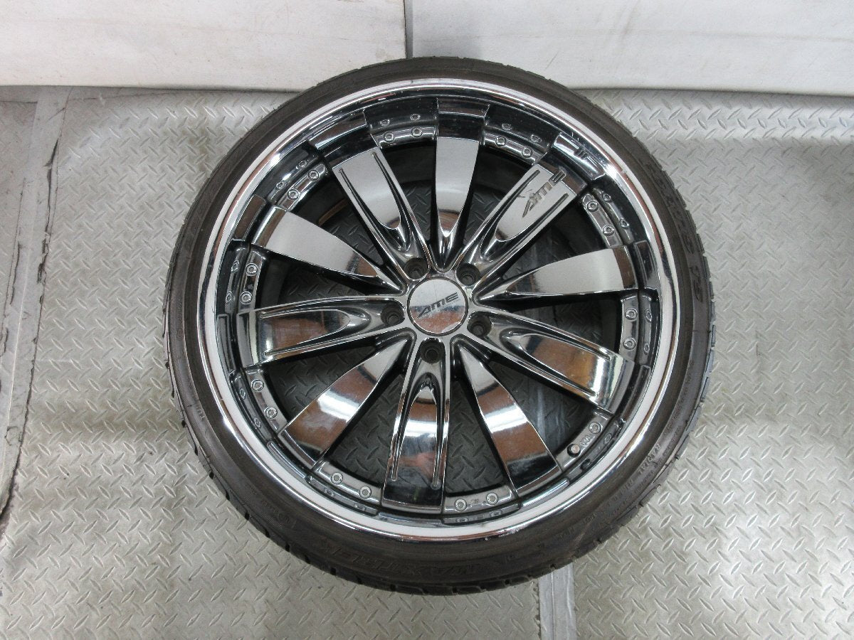 ■Used tire wheel■ AME AUTO MOBILE ENGINEERING 20 inch 9J +27 +34 5H 114.3 MAXTREK FORTIS T5 225/35R20 Cheap No shipping Fee K235 [d1139545900]