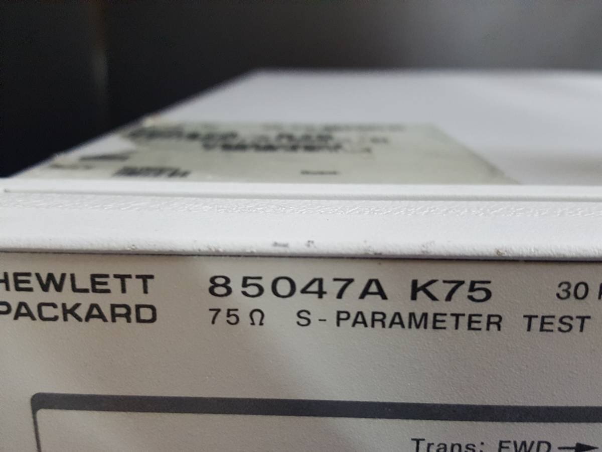 HP 85047A K75 S-Parameter Test Set 300kHz-3GHz 75 Ohm [n1140102769]