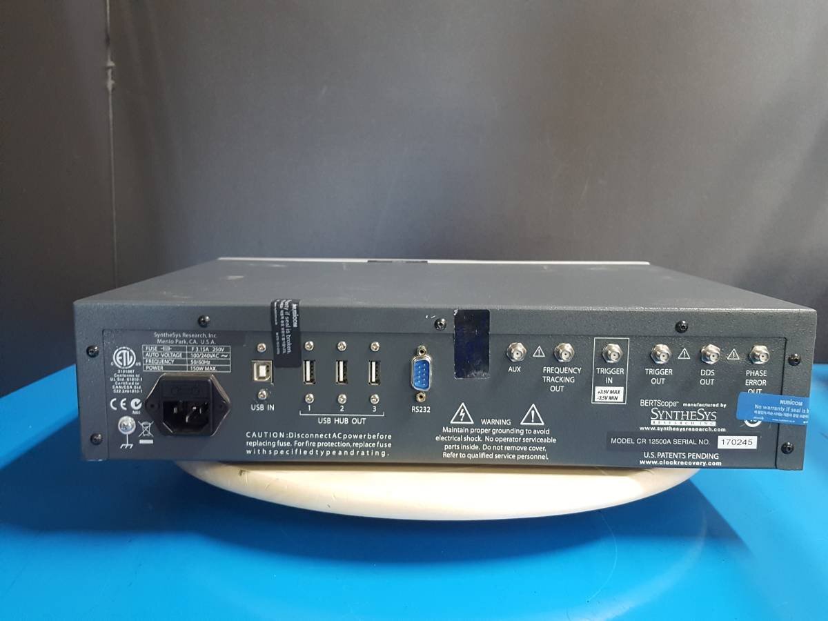 SyntheSys Research CRJ12500A Variable Clock Recovery Jitter Analyzer [u1140429690]