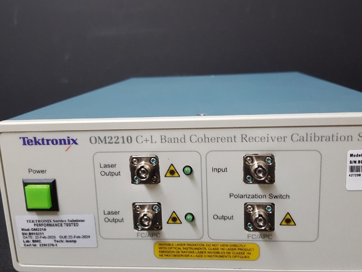 Tektronix OM2210 C+L Band Coherent Receiver Calibration Source [o1141366118]