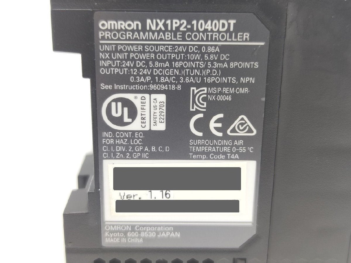 OMRON NX1P2-1040DT Programmable Logic Controller [d1141460052]