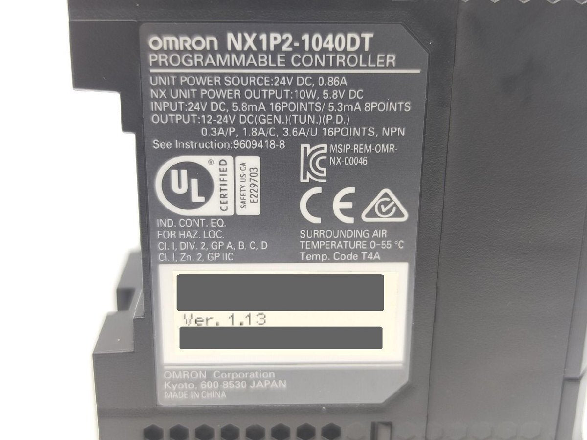 OMRON NX1P2-1040DT Part 2 [j1141450391]