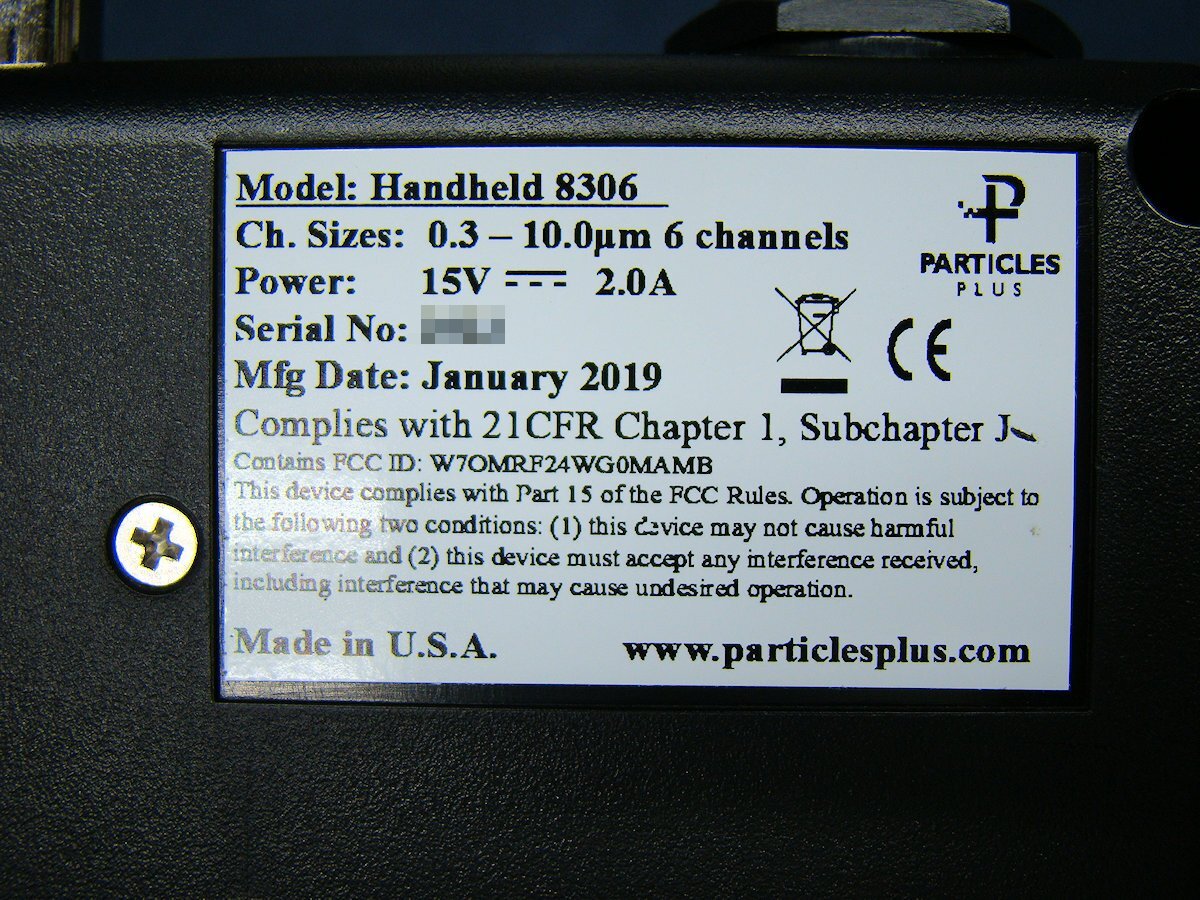 Particles Plus 8306 Handheld Particle Counter [h1142105120]