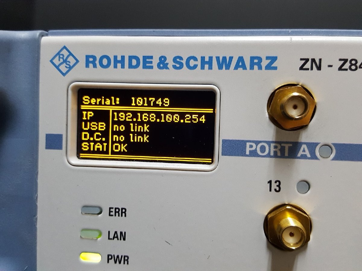 NBC R&S ZN-Z84 Switch Matrix 10MHz to 8.5GHz 24 Ports Opt B22 B32 B42 [s1143115661]